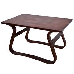 Mid-Century Retro Norwegian Rosewood Bentwood Coffee or Side Table, 1960s-1970s
