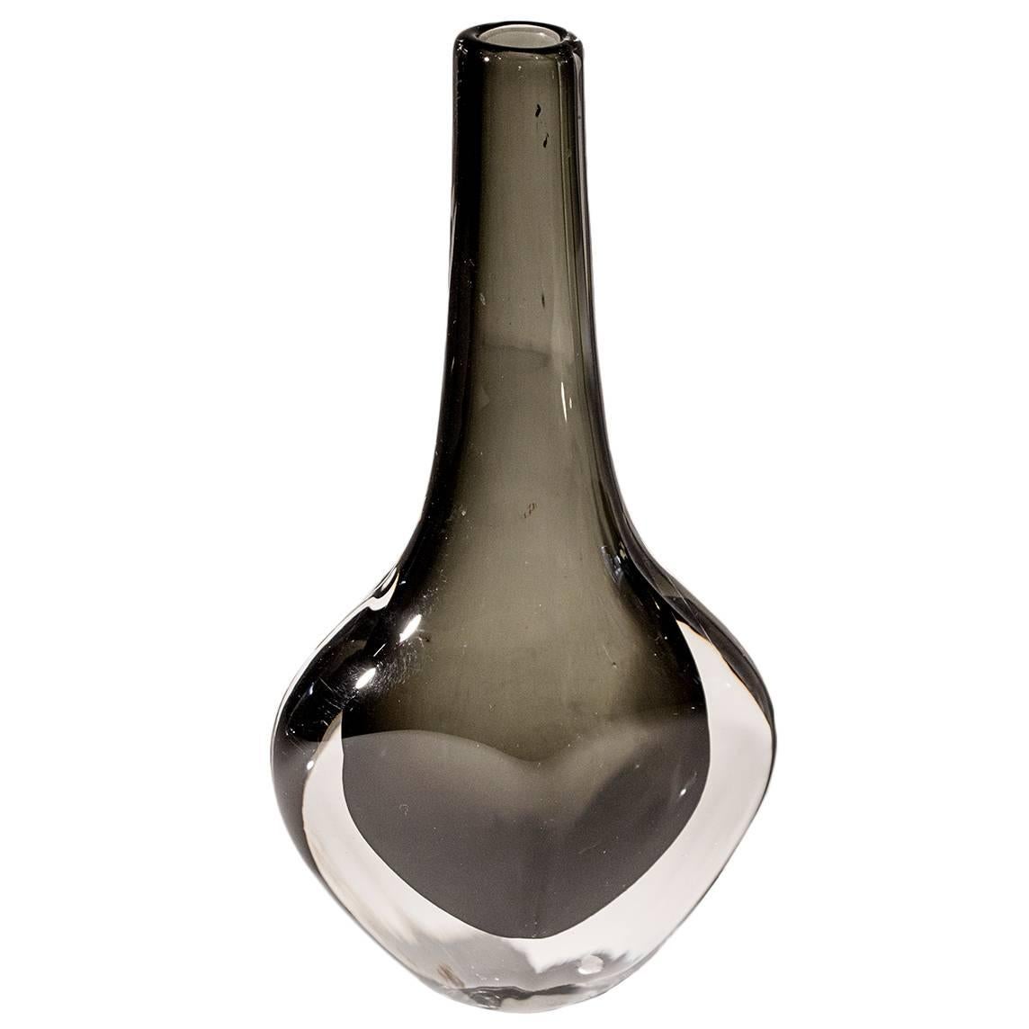 Nils Landberg Cased Glass Vase by Orrefors