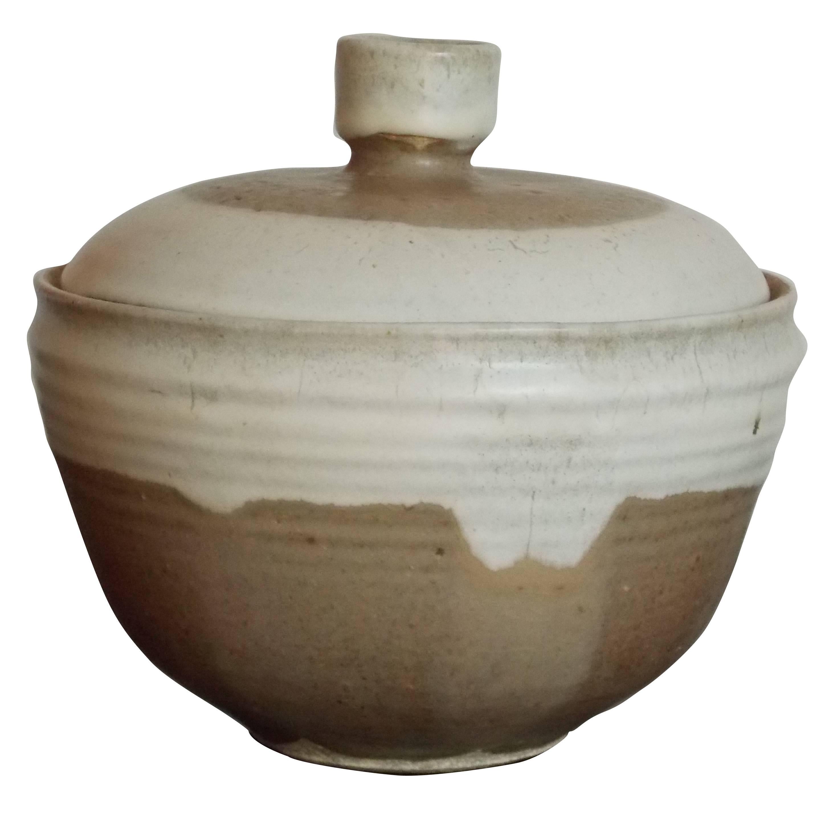 Susan Peterson Studio Pottery Lidded Bowl California Design