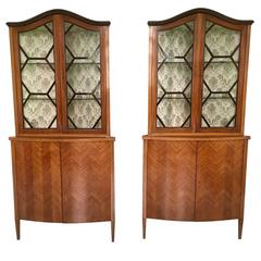 Pair of Corner Cupboard Ascribable to Paolo Buffa, 1940s