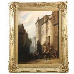 Sir William Allan R.A. (British, 1782-1850) Large Antique Painting "The Arrest"
