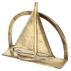 English Art Deco Bronze Letter Rack