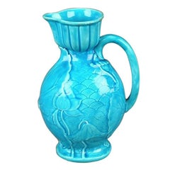 Jarra de mayólica anglo-japonesa de Minton