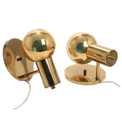 Vintage Pair of Wall Lamps "Spy-Ball" by Frimann