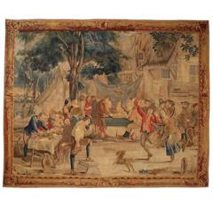 Tapestry of Brussels, 17th Century, Village Party by David Teniers Said the Old