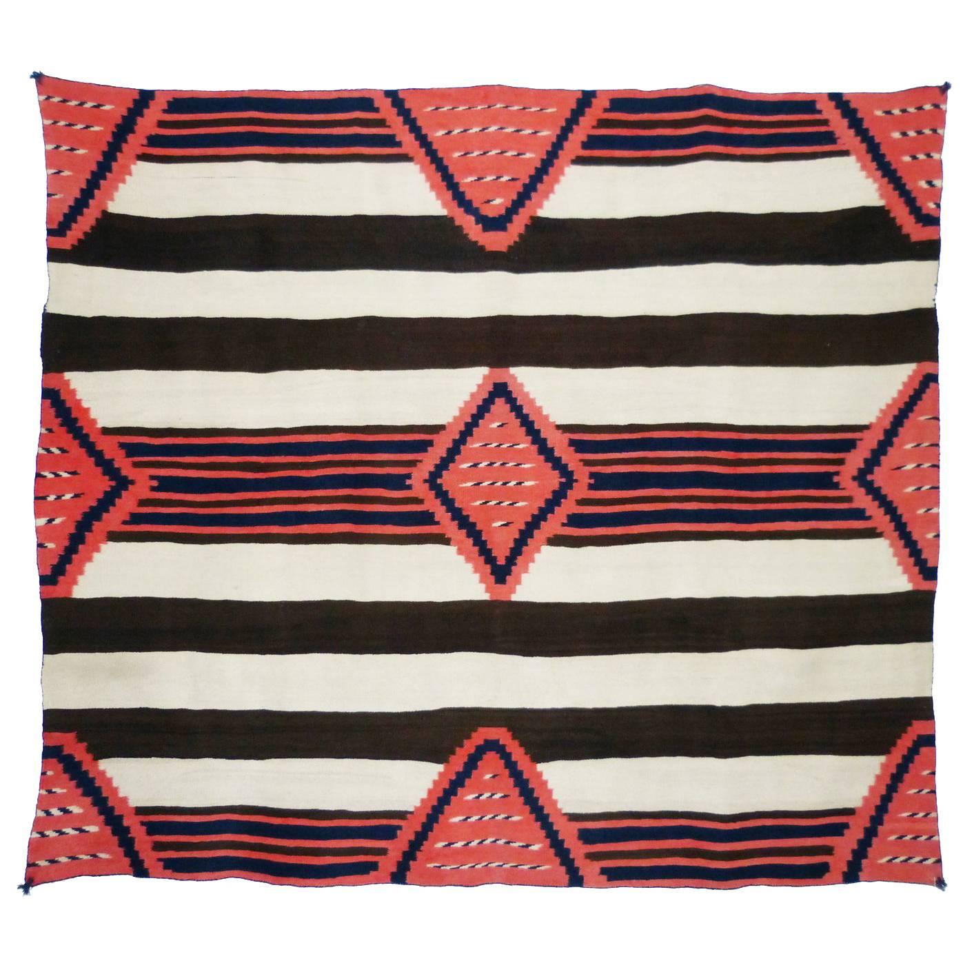 Navajo Third Phase Chiefs Blanket, circa 1870 For Sale