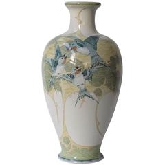 Hand-Painted Ceramic Art Nouveau Vase by Plateelbakkerij Zuid-Holland