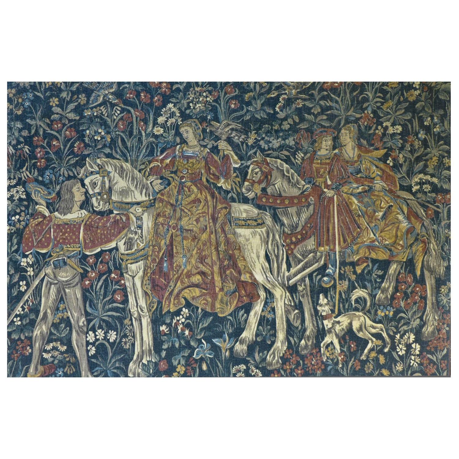 Beautiful Antique Wall Tapestry For Sale at 1stdibs
