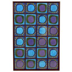Colorful Mid-Century Modern Tile Plaque