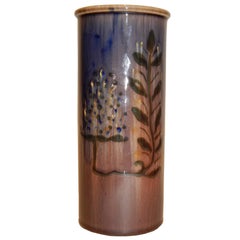 Retro Rookwood Pottery Cylindrical Vase, 1946 by Loretta Holtkamp