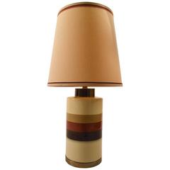 Mod Ceramic Lamp with Original Shade