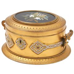 French Gilt Bronze Jewellery Casket, 19th Century 4