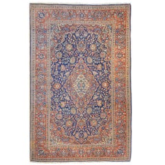 Magnifique tapis de Kashan du début du XXe siècle