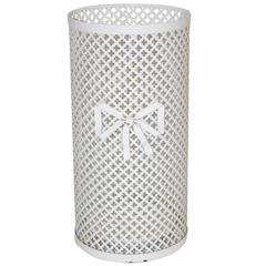Porte-parapluies blanc de Mathieu Matégot, France, 1950