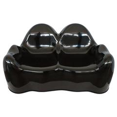 Wendell Castle Black Molar Group Settee