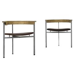 Poul Kjærholm Armchairs Model PK-11 by E. Kold Christensen in Denmark 8