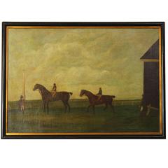 Large 18th Century English Sporting Painting 12