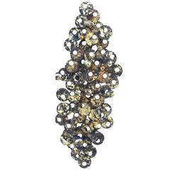 Brutalist Steel and Brass Wall Sculpture by John De La Rosa 3