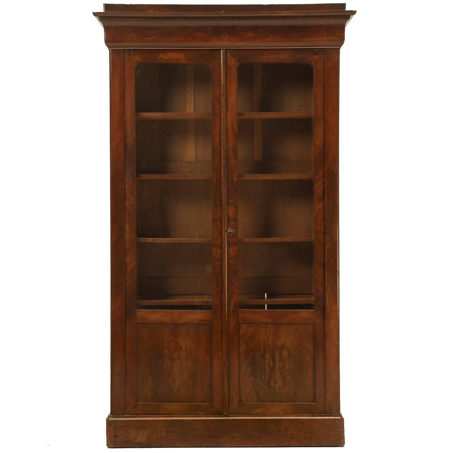 Antique French Louis Philippe Style Bookcase