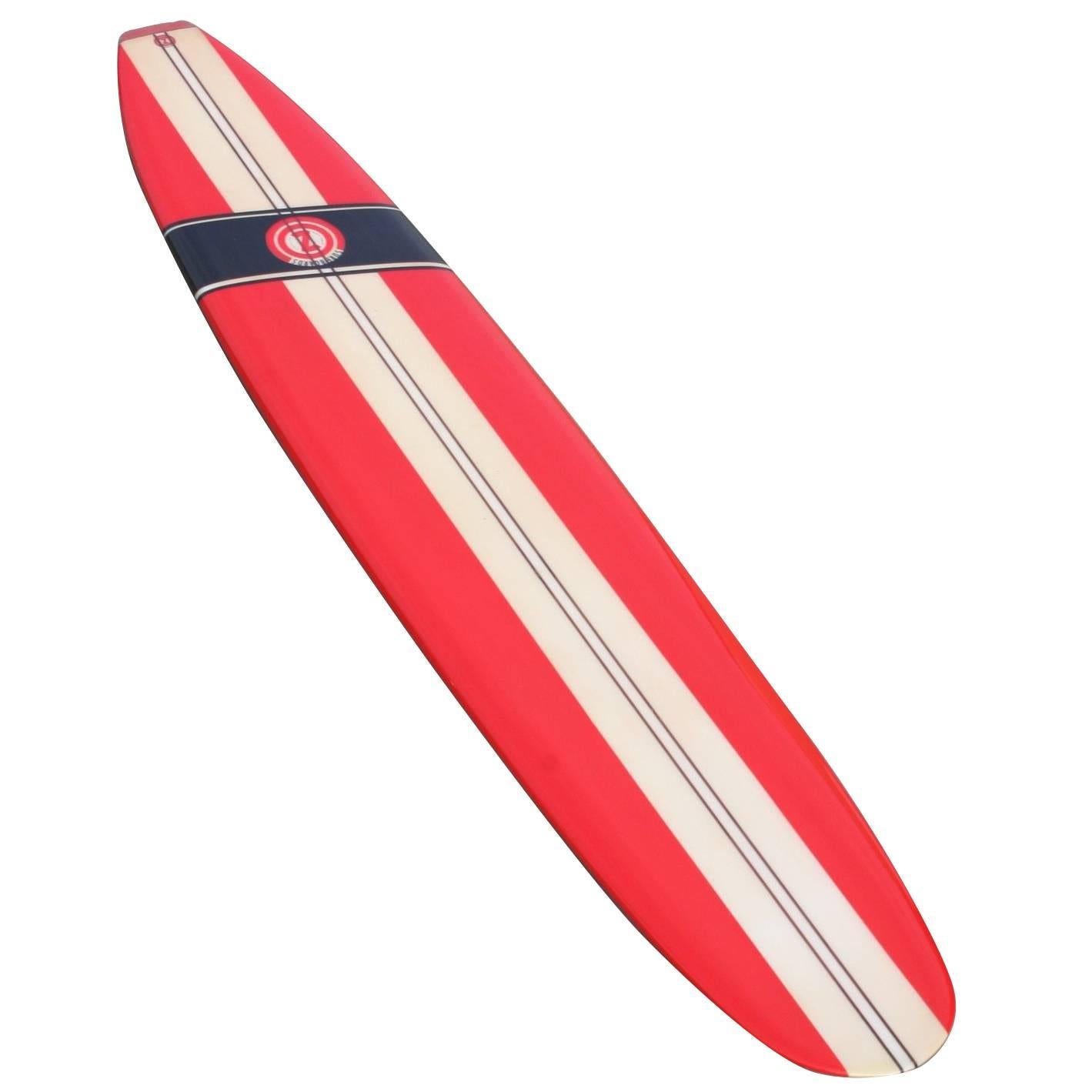 1960s Surfboard by CON, Santa Monica California, 1960s, Fully Restored For Sale
