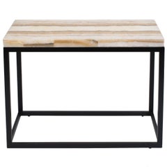 Natural Ribbon Onyx Console Table