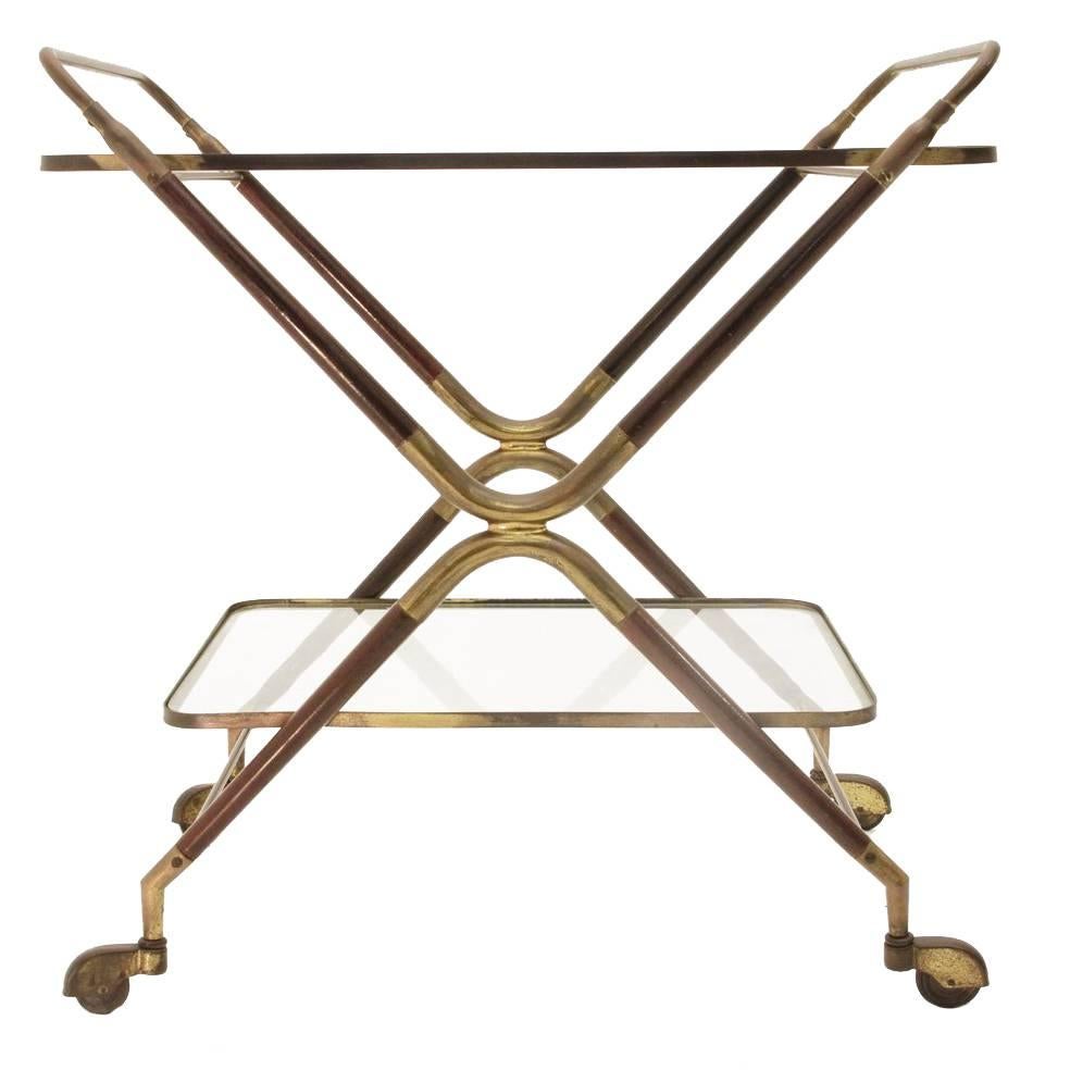 Italian Vintage Bar Cart by Cesare Lacca, 1950s