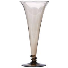 Murano MVM Cappellin Soffiati Glass Trumpet Vase, circa 1925