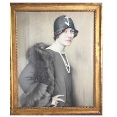 Vintage Portrait of Mona von Bismarck by Savely Abramovich Sorine