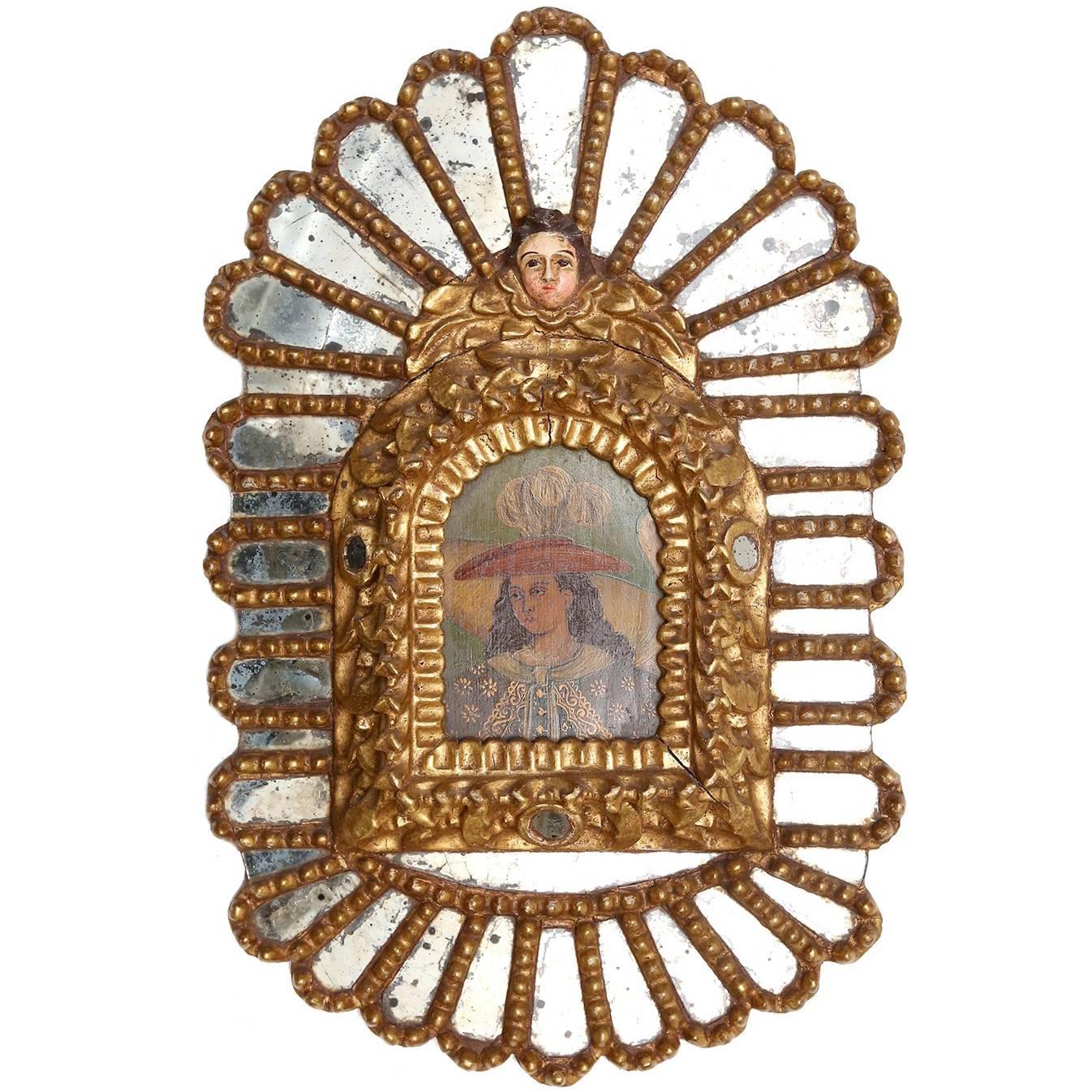 Goltwood and Polychrome Mirror, circa 1820