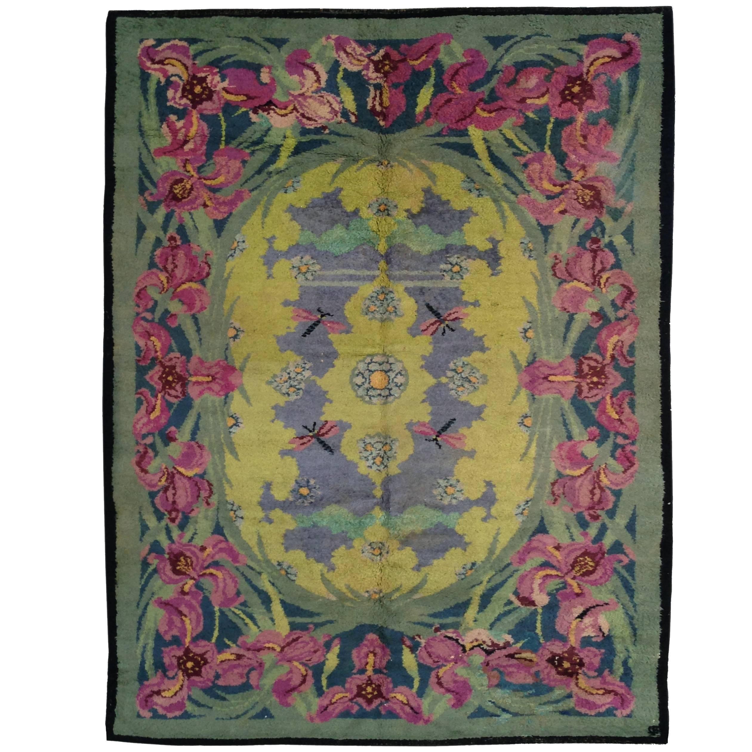 Rug, 20th Century, Carpet Signed by Jean-Georges Beaumont For Sale