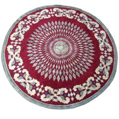 Vintage Rug, 20th Century, Carpet Signed by Leleu