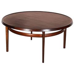 Mid Century Round Coffee Table by Torbjørn Afdal