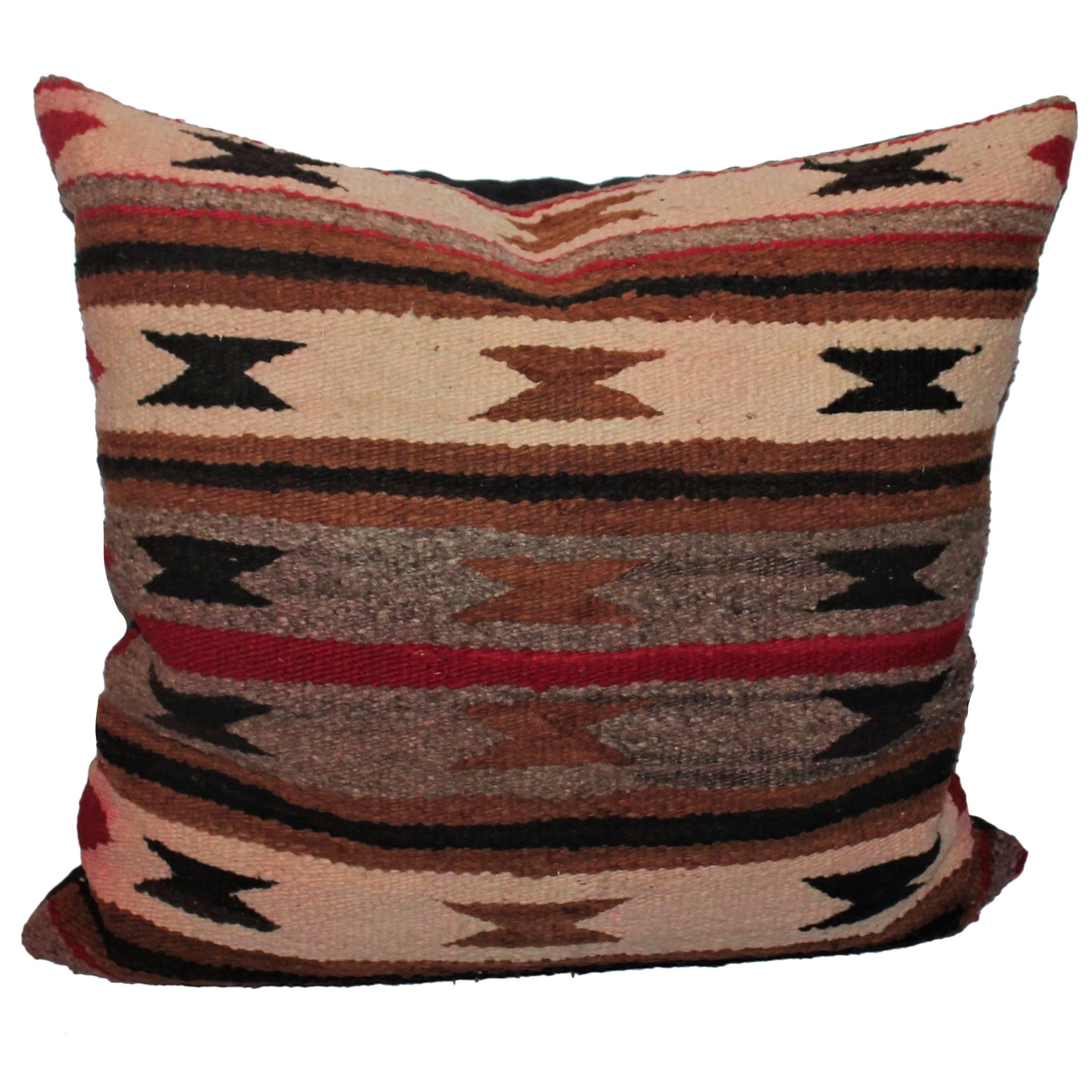 Large Early Navajo Bolster Pillow