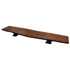 Table basse en noyer italien