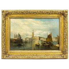 Antique Oil Painting Venice Alfred Pollentine