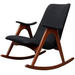 Dutch Mid-Century Rocking Chair by Louis van Teeffelen for WéBé, 1960s