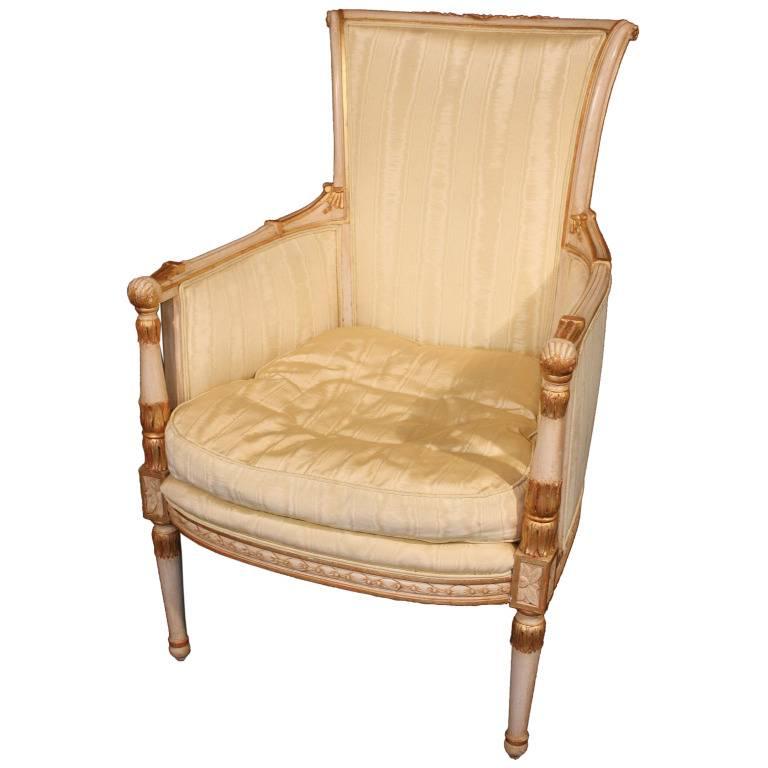 Venetian Armchair with Gilt Accents