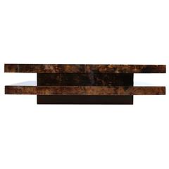 Lacquered Goatskin Coffee Table by Aldo Tura