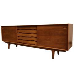 Midcentury Danish Teak Credenza by Rosengren Hansen