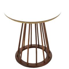 Walnut Spindle Table by Arthur Umanoff