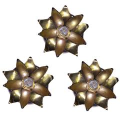 Set of Three Arts and Crafts Ceiling Lights 9
