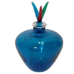Retro Murano Little Blue Jar