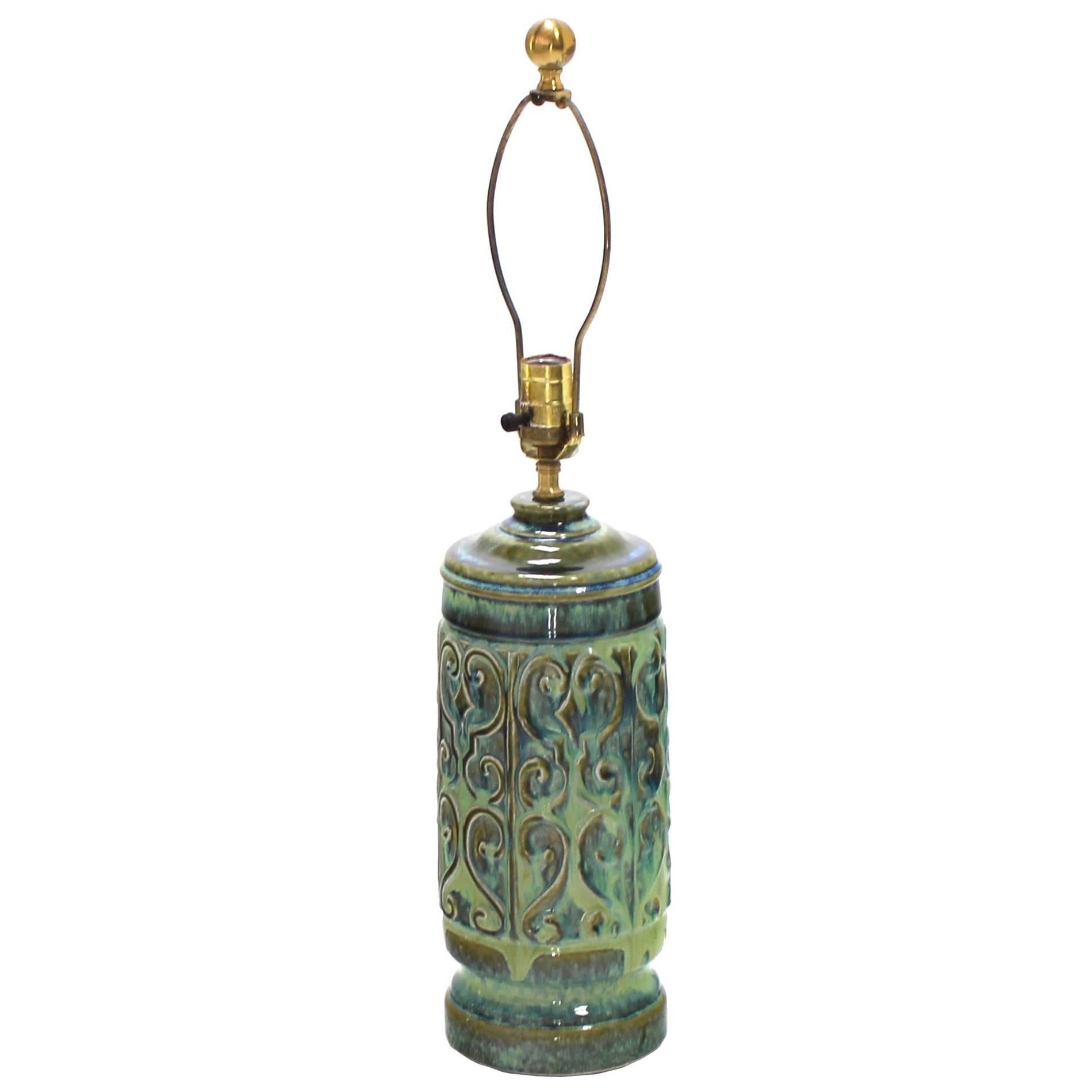 Art Pottery Table Lamp For Sale