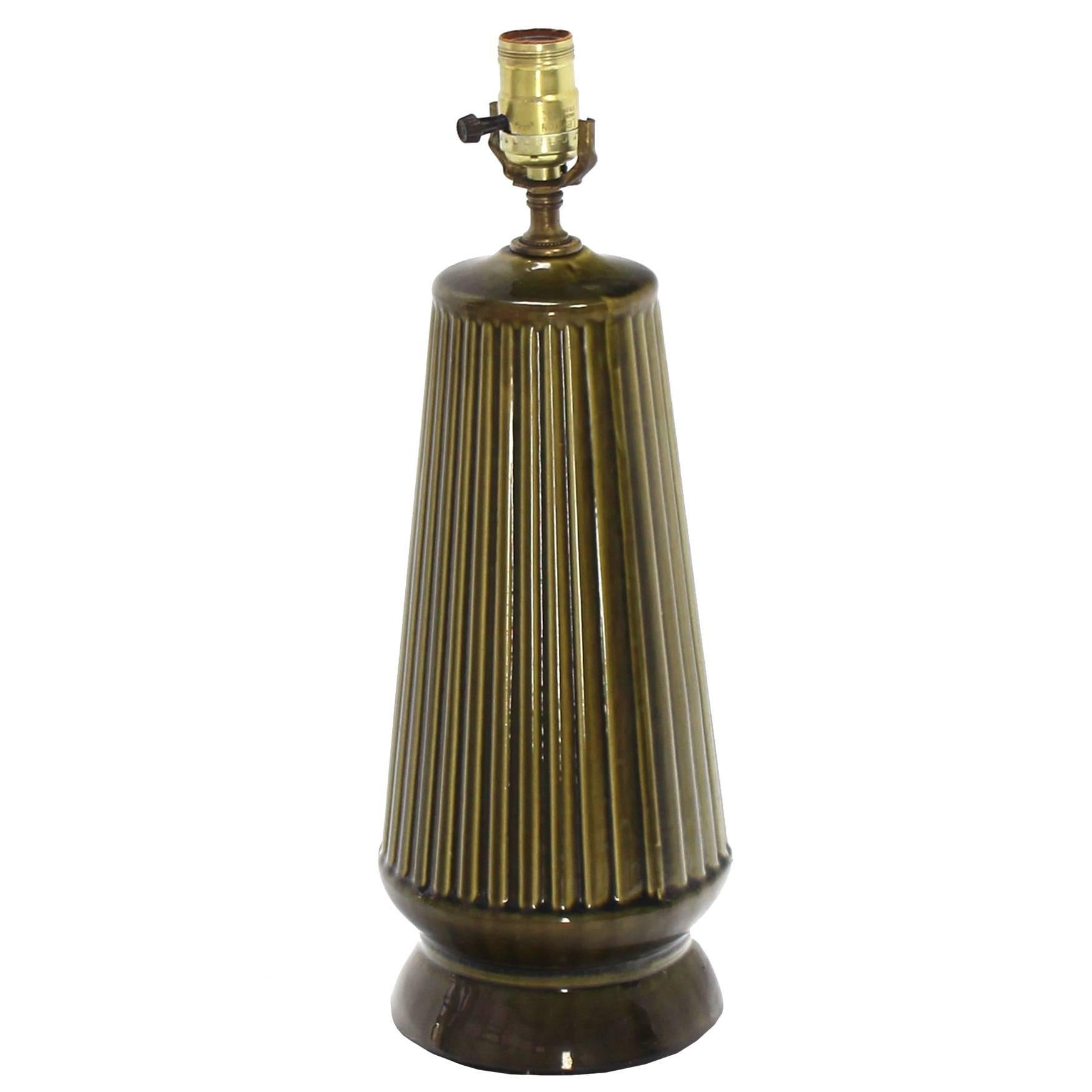 Art Potery Green Glase Table Lamp