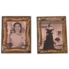 Pair of French Art Deco Cut-Glass Picture Frames