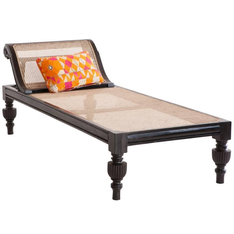 Anglo-Indian Daybed in Ebony