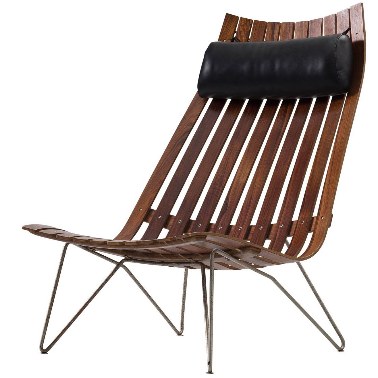 Hans Brattrud 'Scandia Senior' Lounge Chair in Rosewood