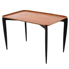 1950s Danish Willumsen & Engholm Collapsable Tray Top Table by Frtiz Hansen 11