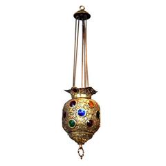 Moroccan Lantern with Glass Jewels 2