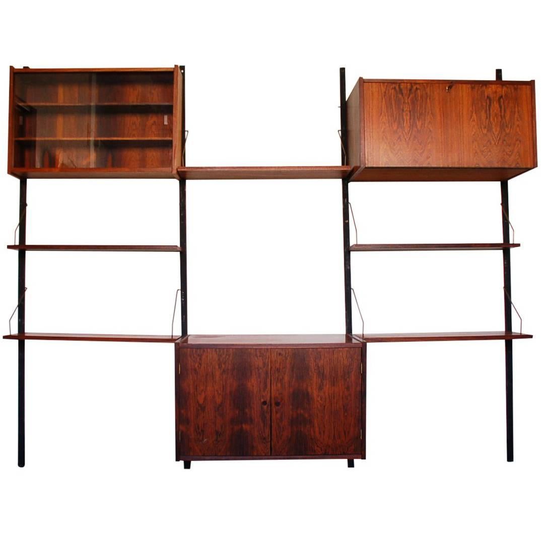 Danish Rosewood Cado Style Ps Wall Unit by Peter Sorensen for Randers